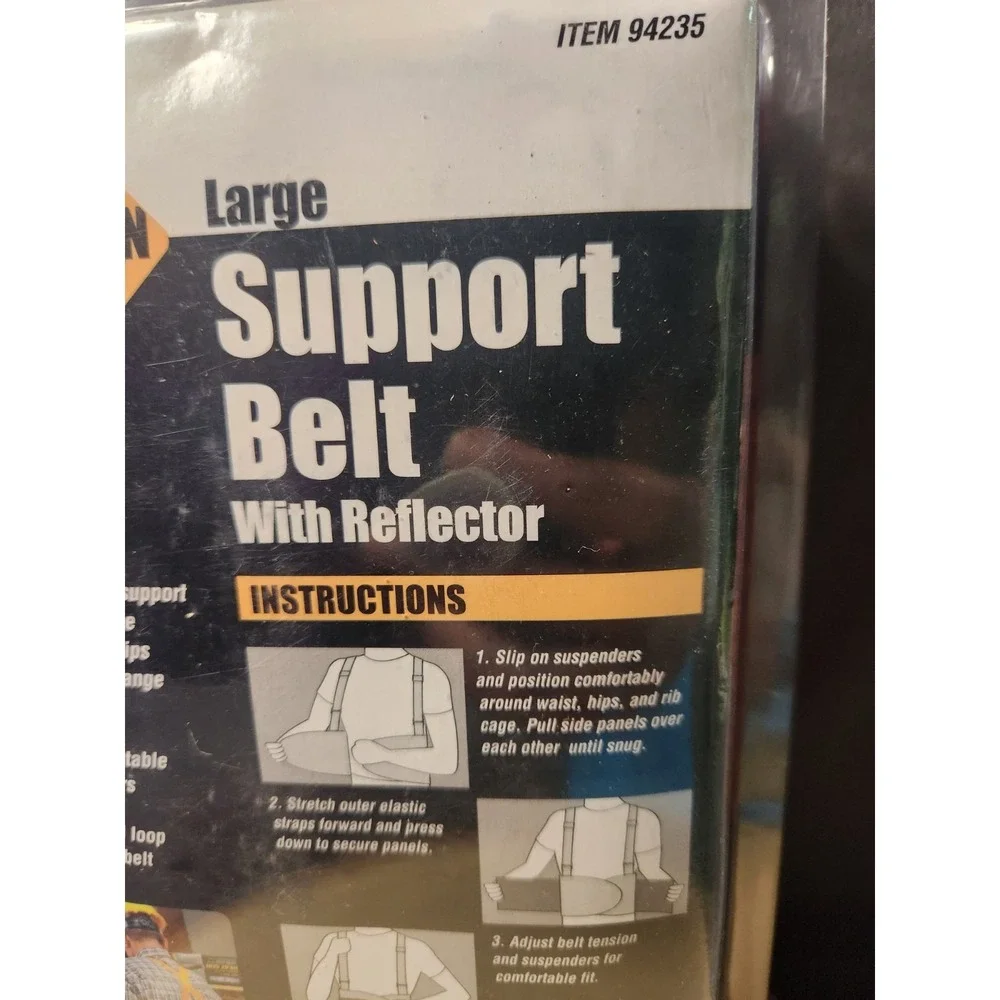ONE NEW WESTERN SAFETY LARGE SUPPORT‎ BELT 94235~NEW IN PACKAGE
